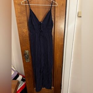 Francesca’s Navy Blue Jumpsuit